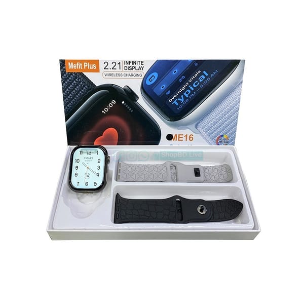 Mefit Plus ME16 Series 10 BT Calling Smart Watch with 2 Straps