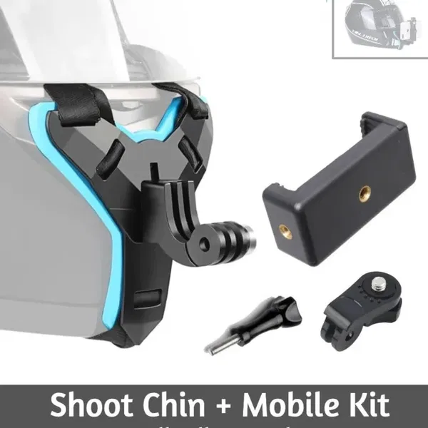Motorcycle Helmet Chin Mobile Mount Phone Holder Moto Dji Gopro Mountain Dog Action Camera Stand - Versatile Camera for Riders