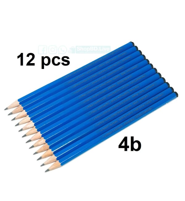 4B Praphite pencils 12 pcs