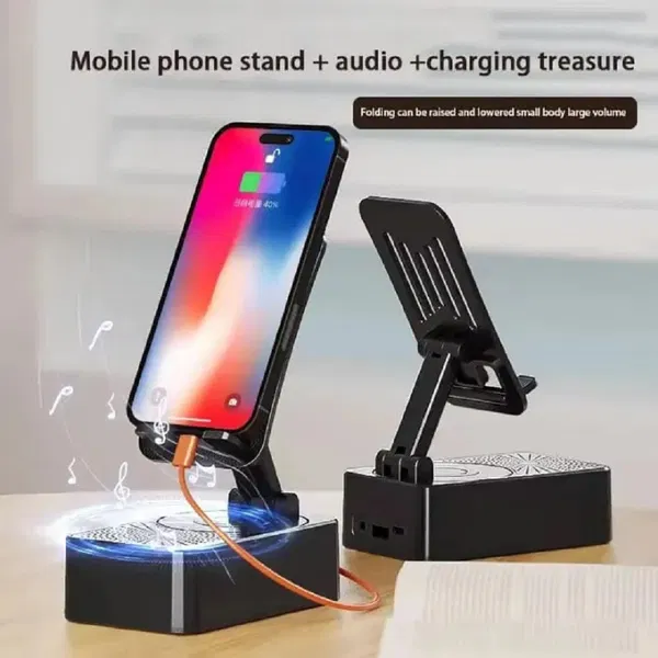 WYS-2301BT BETTERBASS Wireless Speaker - Bluetooth with Deep Bass, Foldable Mobile Holder & Built-in Power Bank