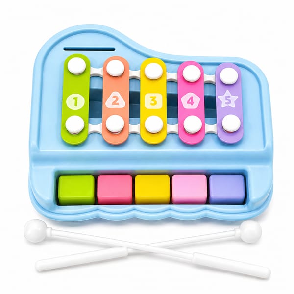 2-in-1 Musical Instruments Toy for Kids – Xylophone & Piano Keyboard