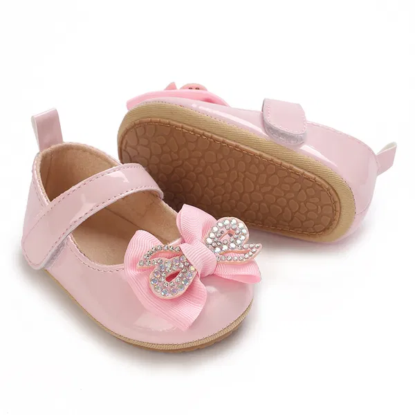 Baby Girl Rhinestone Bow Party Shoe (3 to 15 months)
