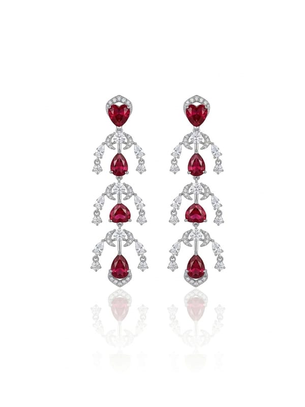 European and American Cross-border Silver Needle Zircon Tassel Earrings Light Luxury High-end Atmospheric Earrings Fashion Niche Earrings Wholesale Women.