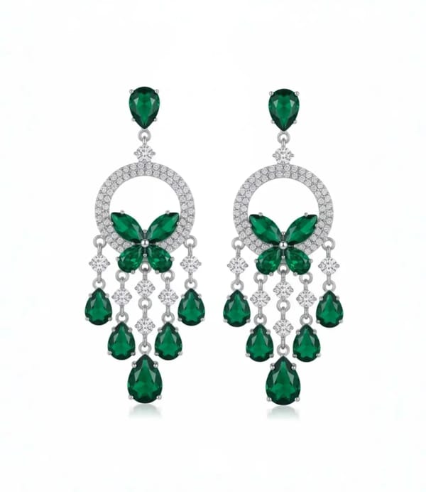 European and American Cross-border Silver Needle Zircon Tassel Earrings Light Luxury High-end Atmospheric Earrings Fashion Niche Earrings Wholesale Women