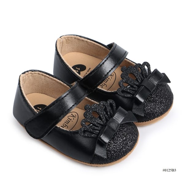 Baby Girl Princess Crown Anti-Slip Sole Party Shoe (0 to 10 months) for ANGEL