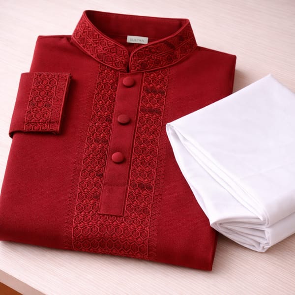 Kids Boy Premium Elegant China Saffron EID Panjabi with Pant (2 to 8 years)