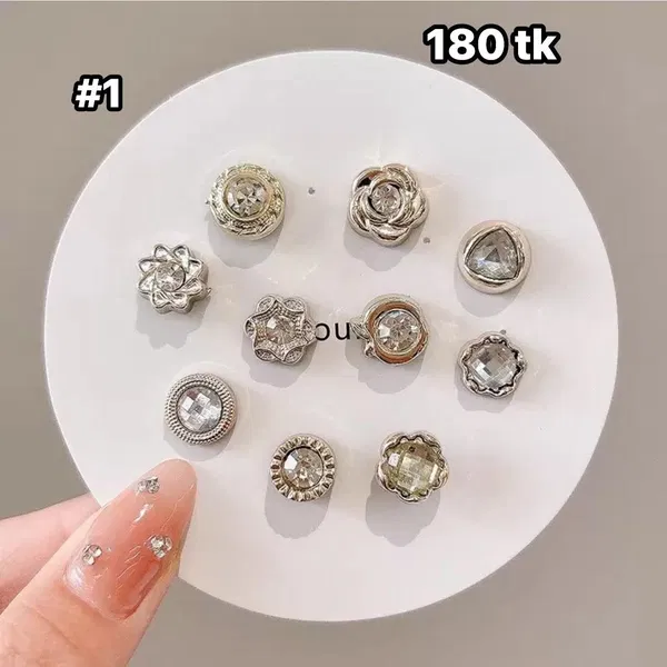NS5021-Button Seam Free Brooch