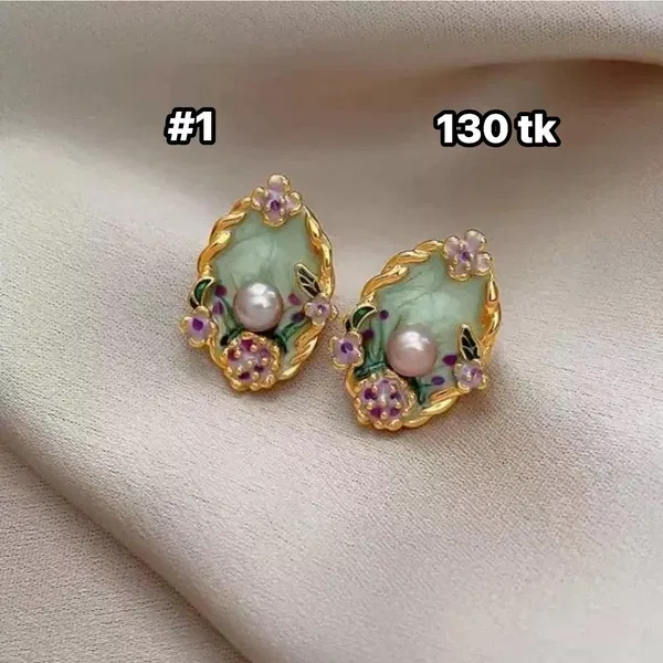 NS5041-Oil Painting Earrings