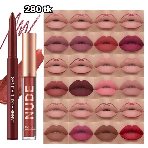 NS5011-Matte Lipstick and lipliner Combo
