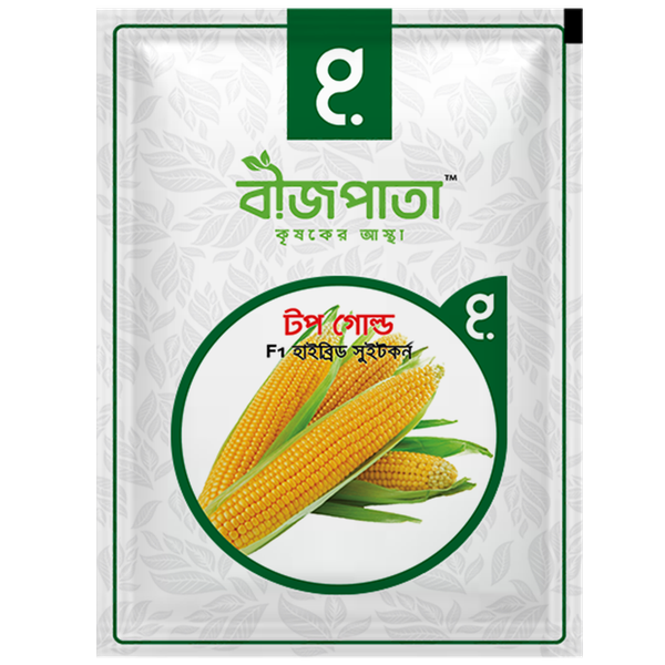 টপ গোল্ড এফ১ হাইব্রিড সুইট কর্ন বীজ।  Top Gold Sweet Corn Seed