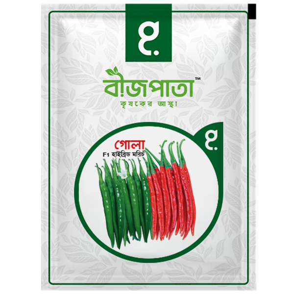 গোলা এফ১ হাইব্রিড মরিচ বীজ। Gola F1 Hybrid Chilli Seeds
