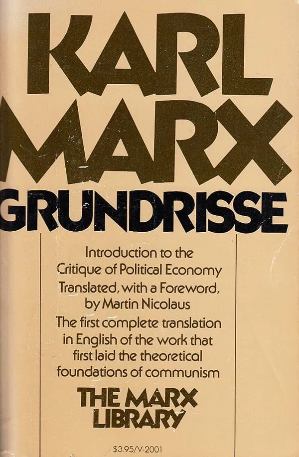 Grundrisse Book by Karl Marx