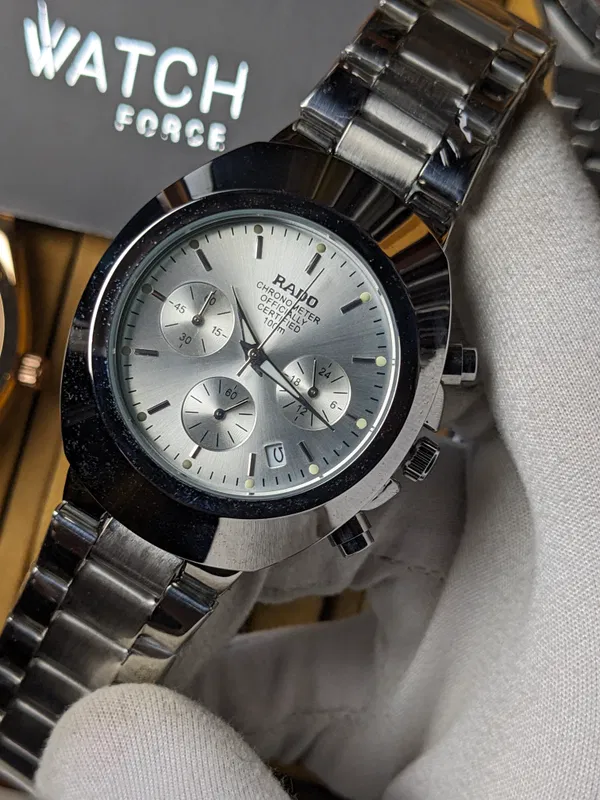 Rado Diastar White Chronograph Watch