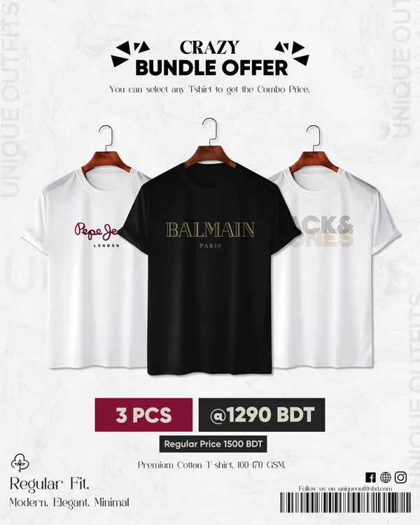 BR34 Luxury Brand Combo T-shirt