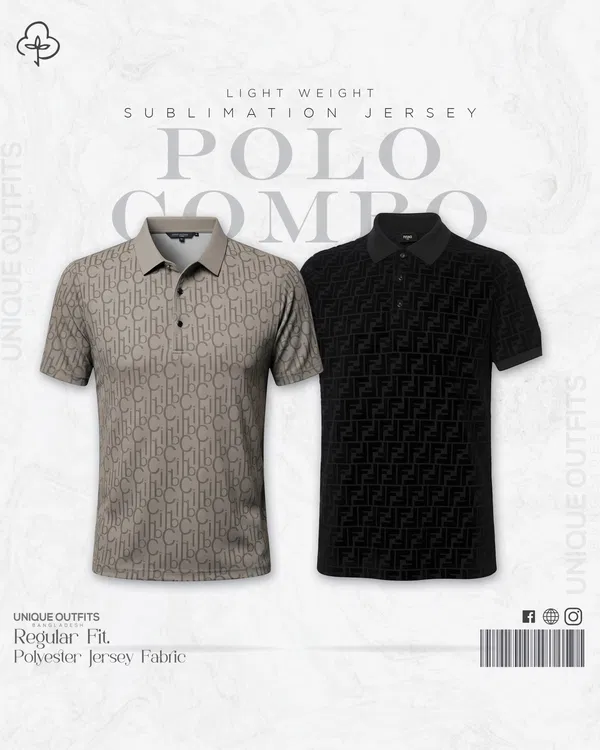 PL23 China P.P Sublimation Premium Polo T-Shirt