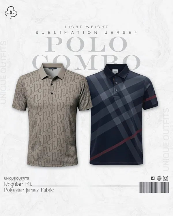 PL26 China P.P Sublimation Premium Polo T-Shirt