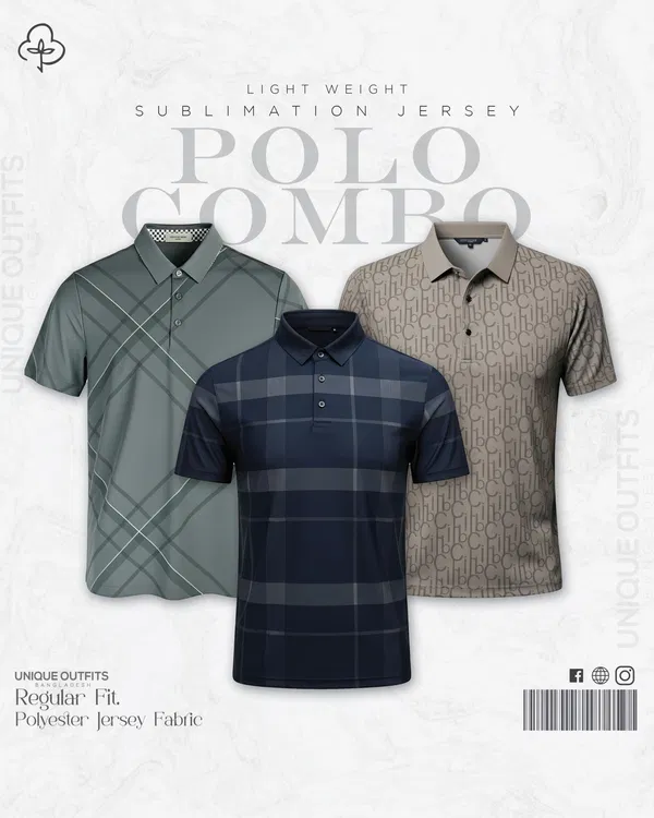 PL33 China P.P Sublimation Premium Polo T-Shirt