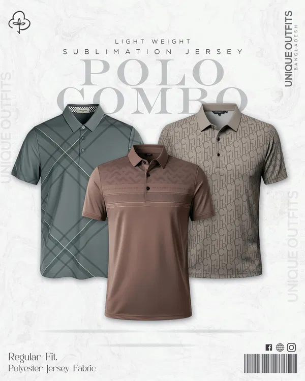 PL35 China P.P Sublimation Premium Polo T-Shirt