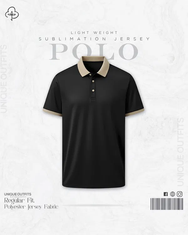 PL05 China P.P Sublimation Premium Polo T-Shirt