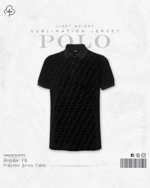 PL08 China P.P Sublimation Premium Polo T-Shirt