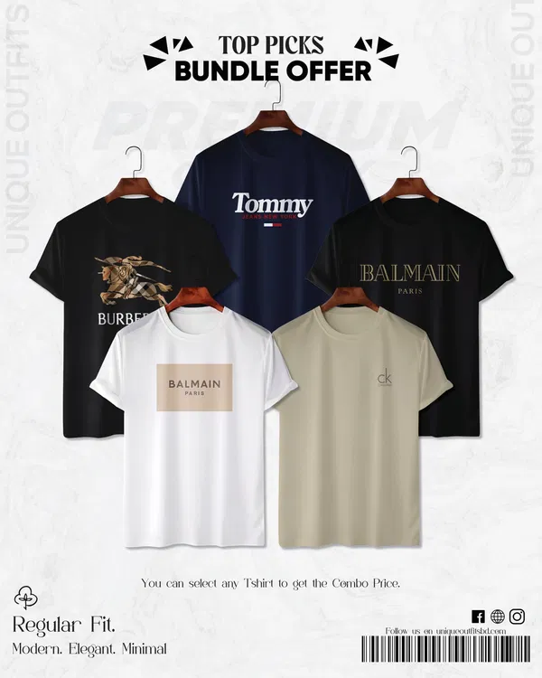 TP55 Handpicked Top Brand T-shirt Bundle