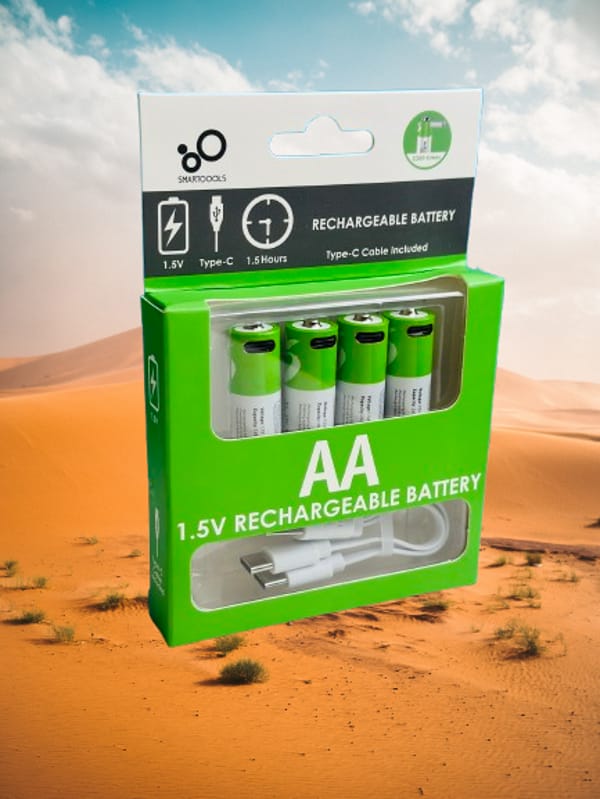 Rechargeable Battery (4Pcs Set)  AA 1.5V 2600mWh