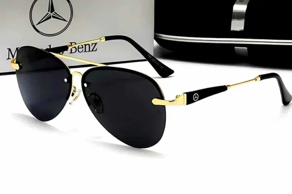 229_Mercedes Benz Mastercopy Rimless Pilot sunglasses