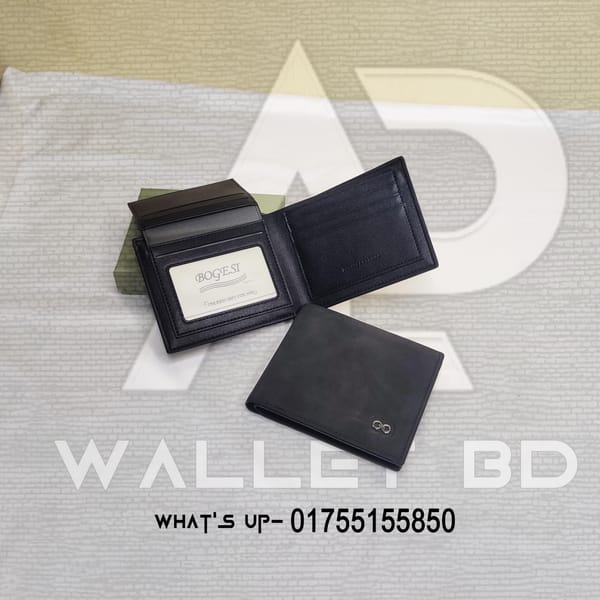 Bogesi Ash Color Short Wallet For Man