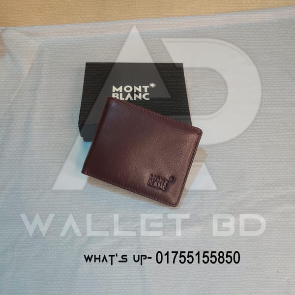 Mont Blanc Original Leather Wallet For Men