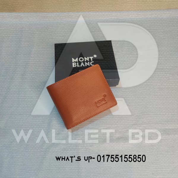Mont Blanc Original Leather Wallet For Men