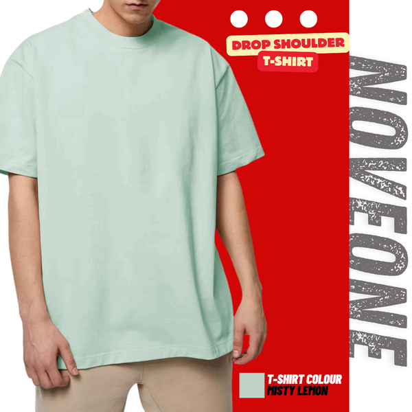 Misty Lemon - Drop Shoulder T-shirt for Men