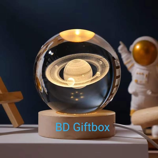 3D Crystal Ball – Saturn