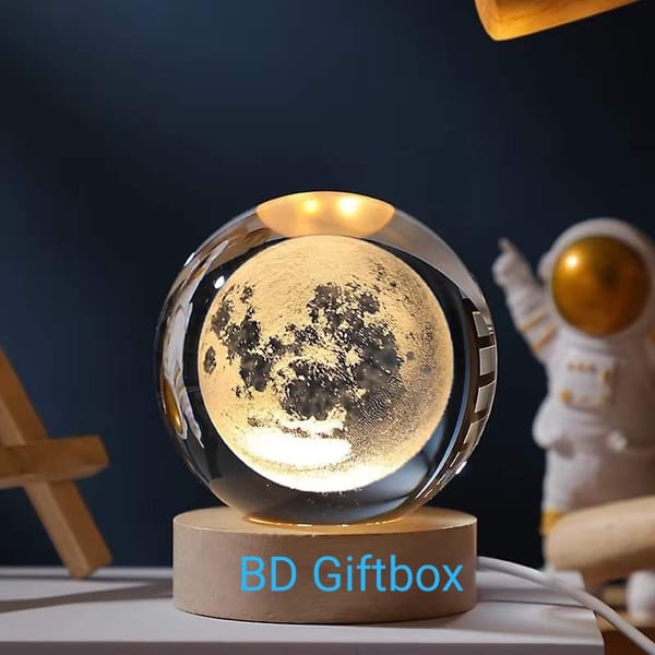 3D Crystal Ball – Moon