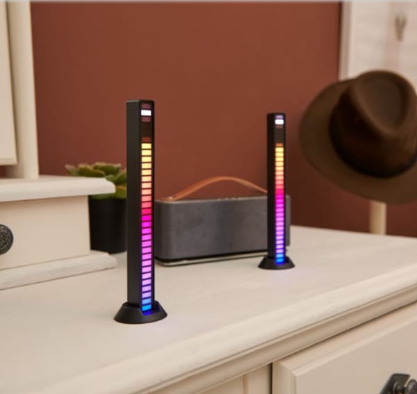 Auraglow Sound Activated Wireless RGB LED Light Bar