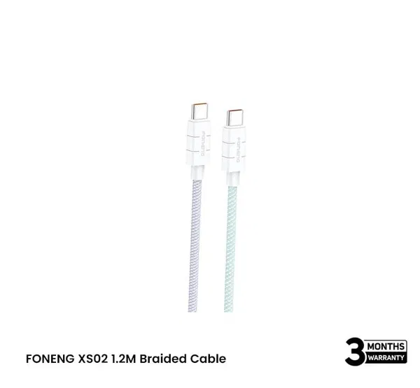 Foneng XS02 Braided Data Cable (Type-C to Type-C)