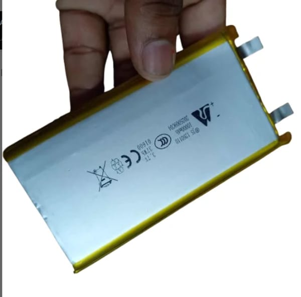 3.7V 10000 mAh Lithium Polymer Battery Size 110x60x12mm – High-Capacity Rechargeable Power Cell for Power Bank, DIY Projects & More