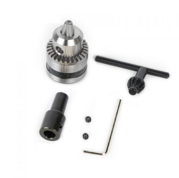 Electric Drill Chucks 0.6-6mm Mount B10 Fit For 5mm 775 Motor Shaft Connecting Rod Mini Drill Chuck 775 Double Ball Bearing Motor DIY Drill Machine Power Tool 0.6-6mm 5mm B10 Mount Drill Chuck