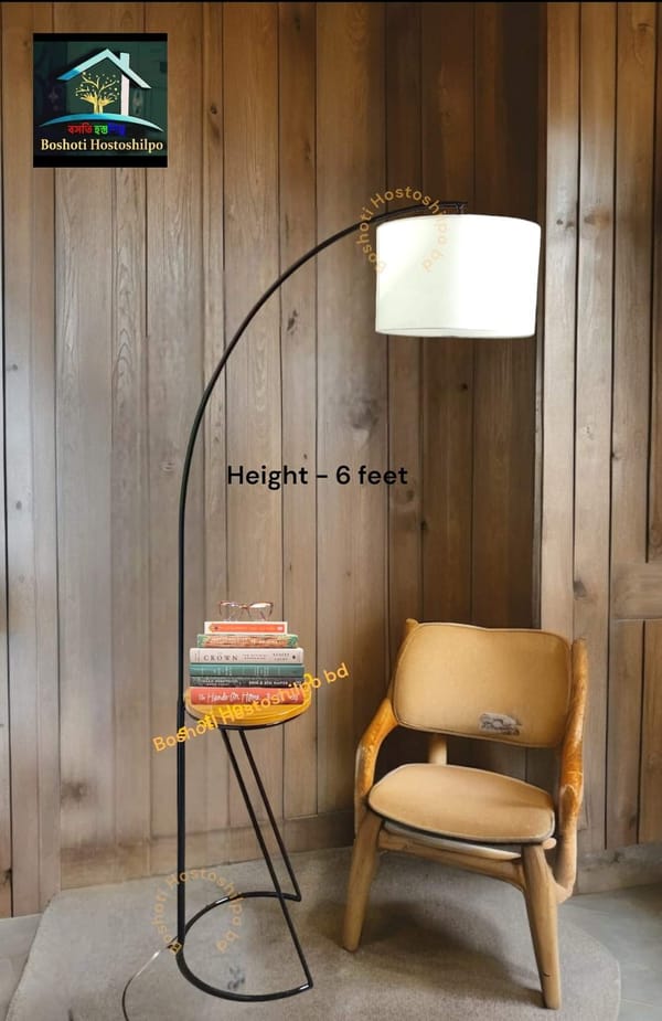Iron corner stand lamp