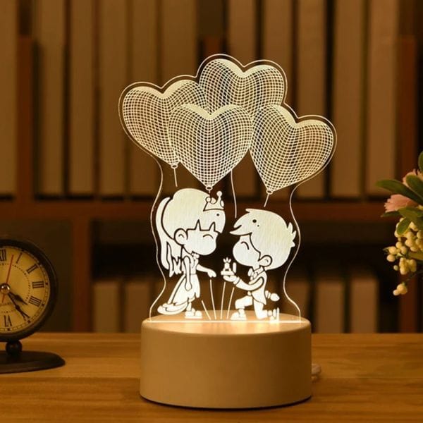 Acrylic Multicolor Night Lamp (Marriage Proposal)