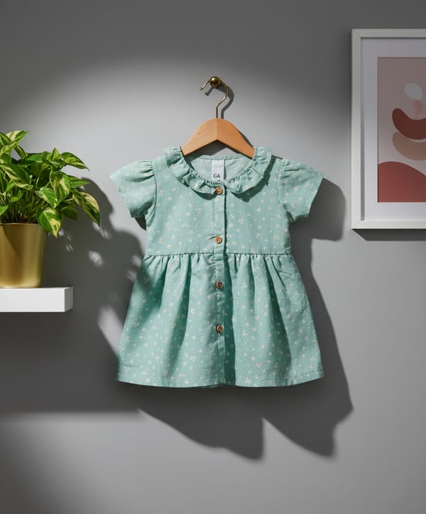 Girls Woven Frock Code: MS-36