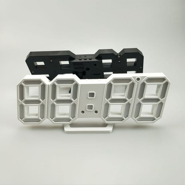3D Wall Clock Digital Clock Alarm Clock, Electronic Alarm Clock Display