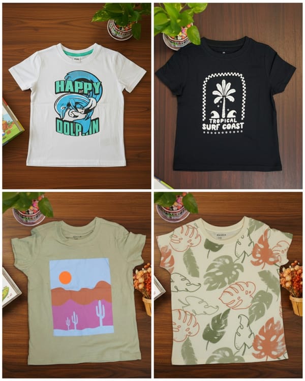 Boys T-shirt (৪ পিচ কম্বো) Code: MS-04