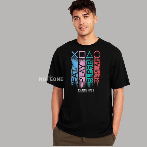 NoveOne N25008– Premium Oversized T-Shirt (Color: Black)