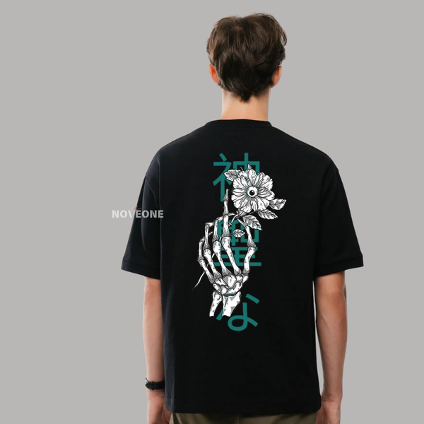 NoveOne N25025– Premium Oversized T-Shirt (Color: Black)