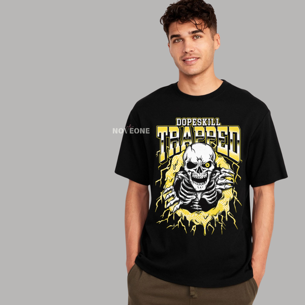 NoveOne N25029– Premium Oversized T-Shirt (Color: Black)