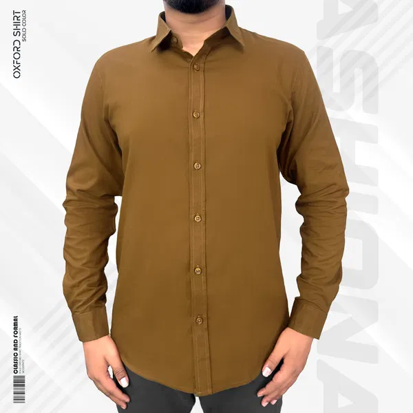 Signature Solid Mustard Oxford Shirt