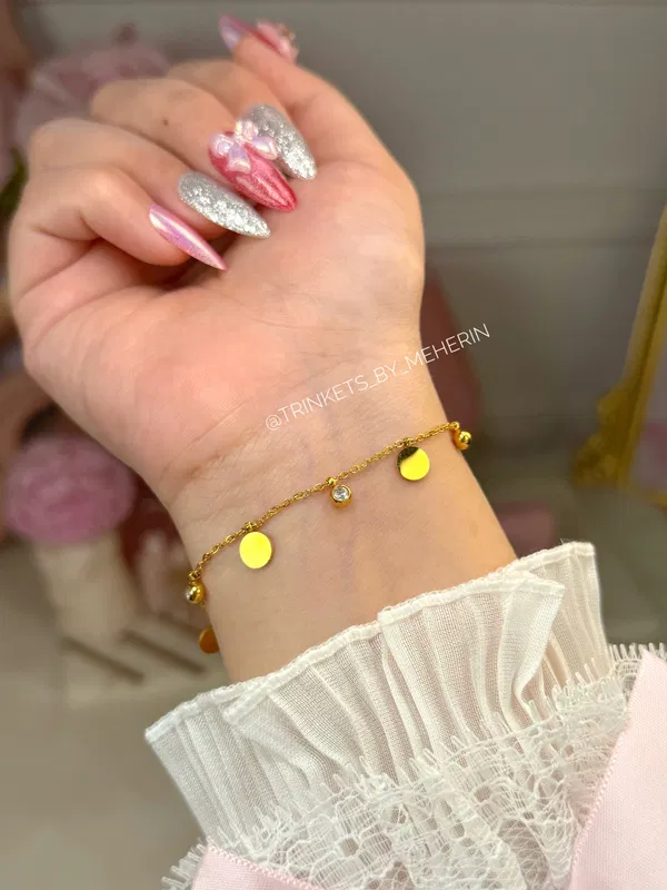 Charm bracelet - coin