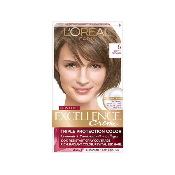 L'Oreal Excellence Triple Protection Color - Light Brown 6