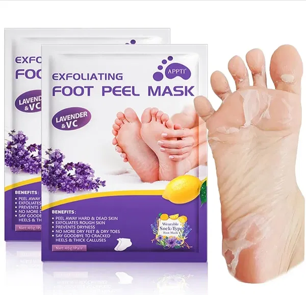 Exploiting foot peel mask.