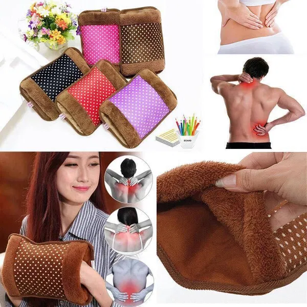 Electric Hot Water Bag Pain Remover - Multicolour - Hot Water Bag